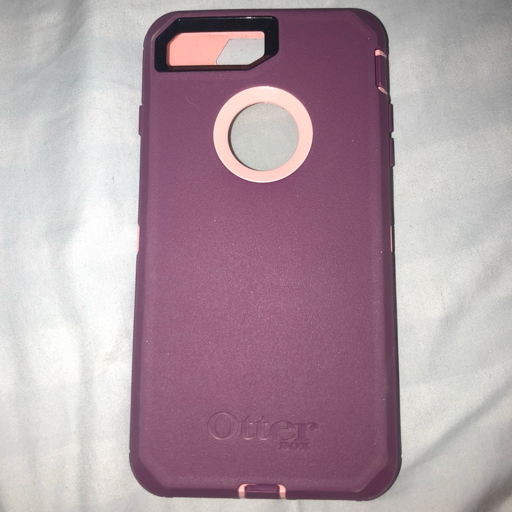 Otter box case pink and purple 7+ and 8+